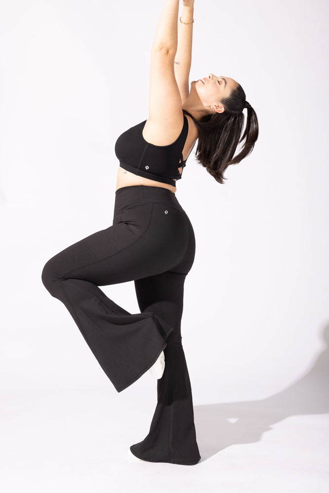 Supersculpt™ Bell Bottom with Pockets (Soft Touch) - Black by POPFLEX®