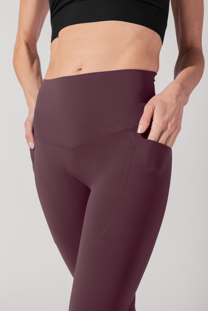 Supersculpt™ Leggings with Pockets (Pet Hair Resistant) - Pecan by POPFLEX®