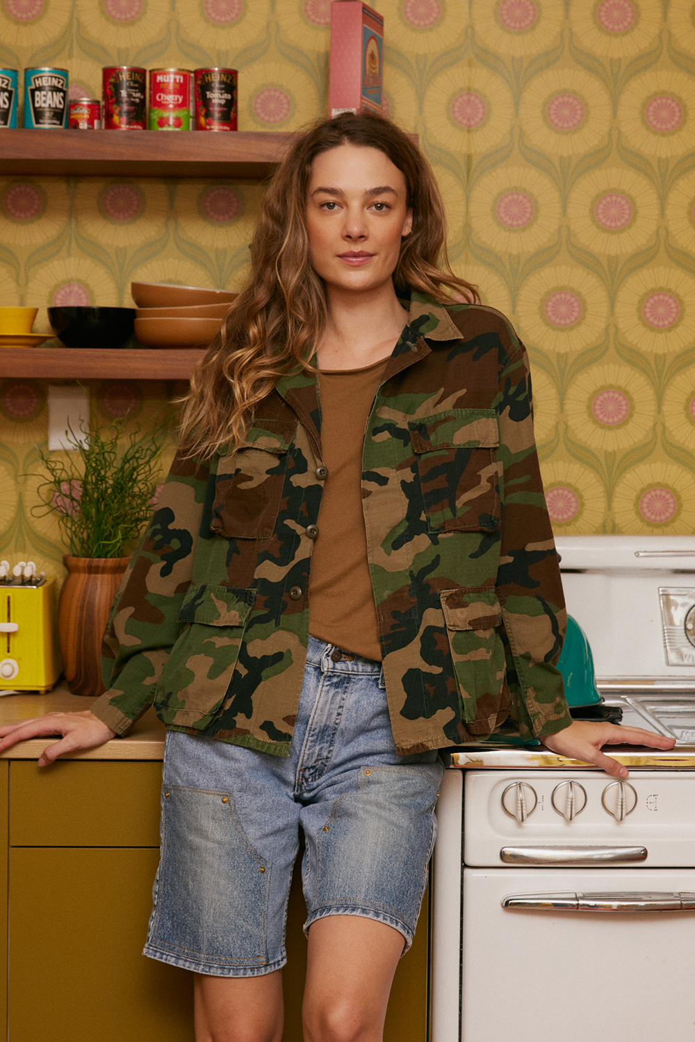 Led Zeppelin Authentic Vintage Camo Army Jacket by People of Leisure