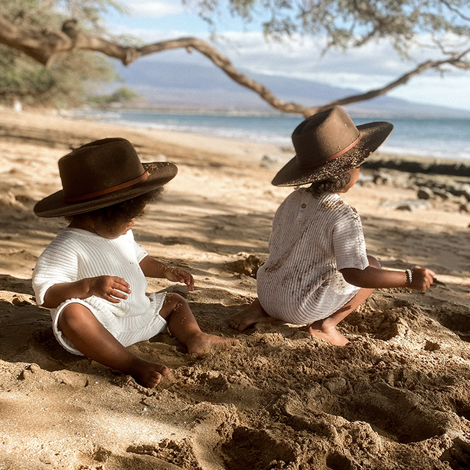 Kid's - Mini Vida Rancher Wool Hat by Made by Minga