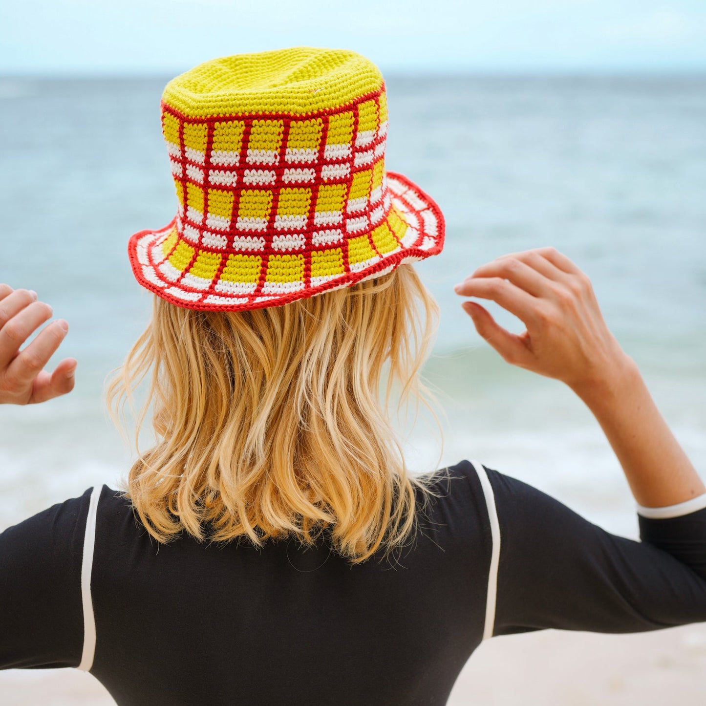 MARGARITA Plaid Crochet Hat by BrunnaCo