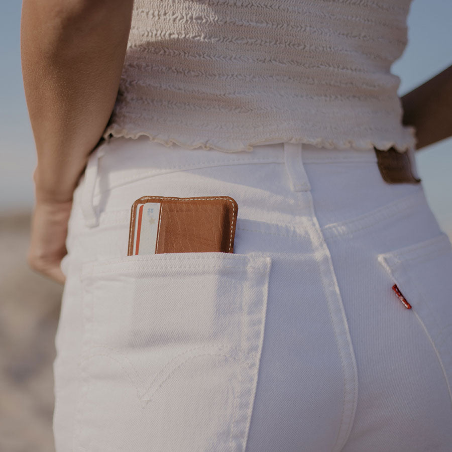 Small Leather Pocket Wallet by Made by Minga
