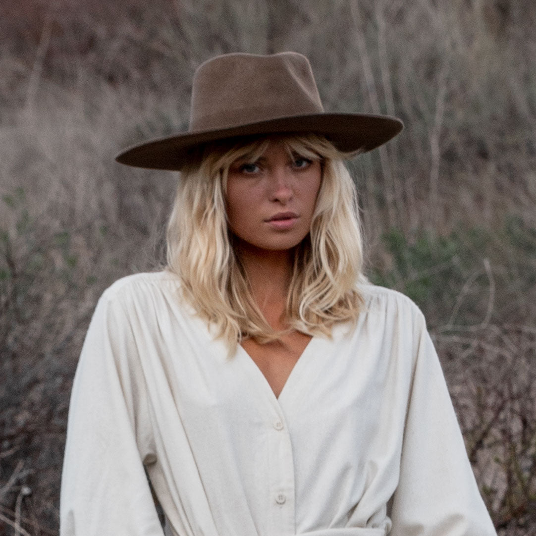 La Vida Wool Rancher Hat - Oak by Made by Minga