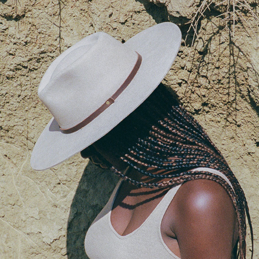 La Vida Wool Rancher Hat - Taupe by Made by Minga