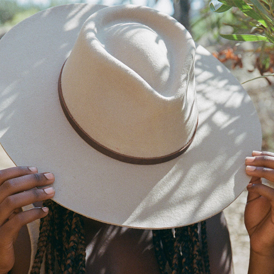 La Vida Wool Rancher Hat - Taupe by Made by Minga