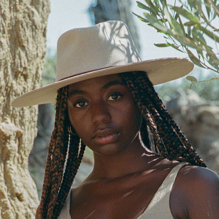 La Vida Wool Rancher Hat - Taupe by Made by Minga