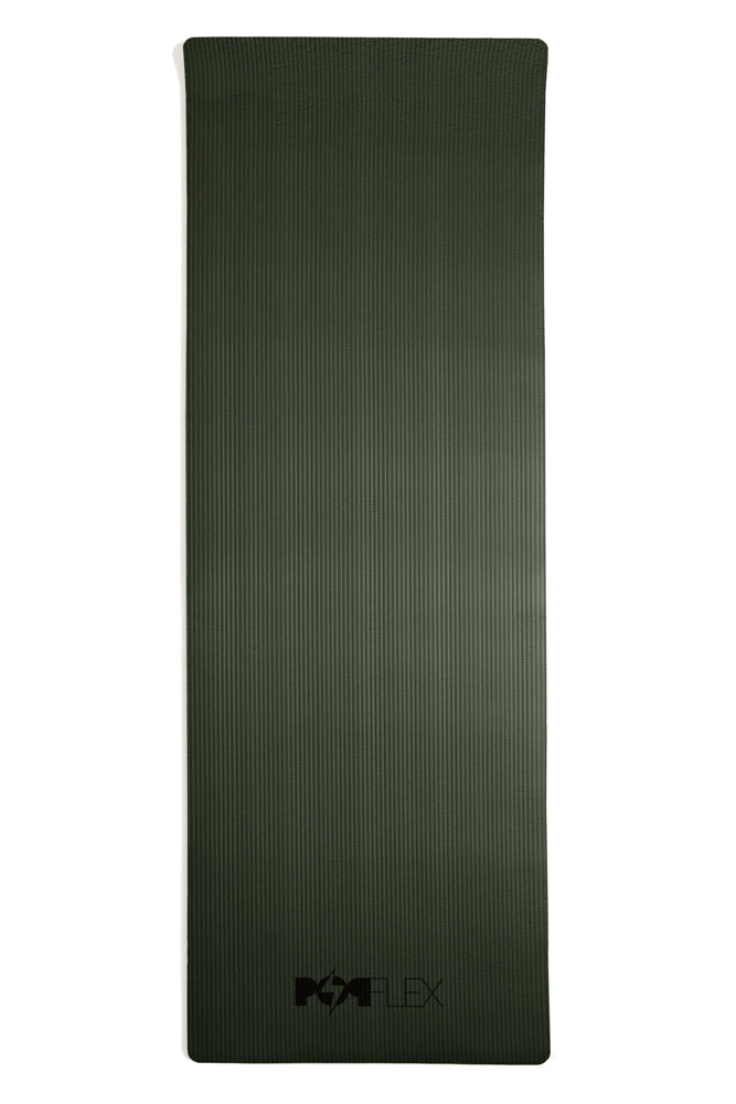 CloudCushion Vegan Suede Yoga Mat - Black 0.5” Thick by POPFLEX®