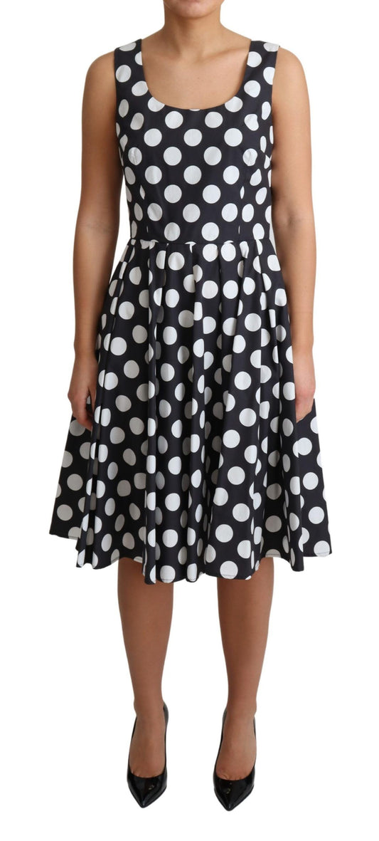 Dolce & Gabbana Polka Dot Sleeveless A-Line Dress