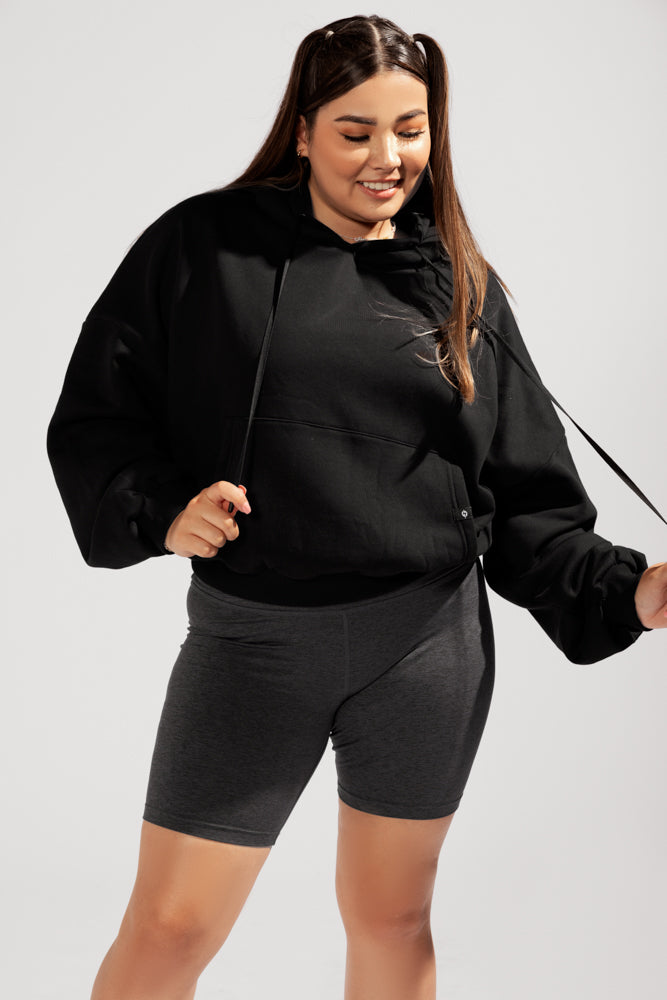 Pullover Cloud Hoodie - Black by POPFLEX®