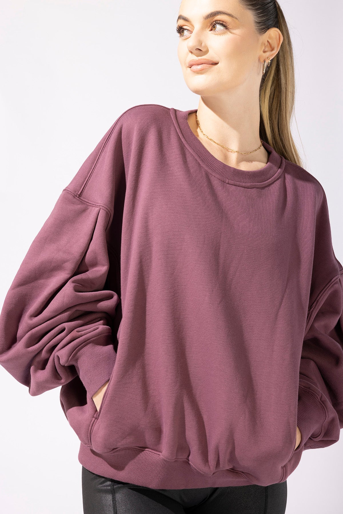 Brunch Sweater - Merlot by POPFLEX®