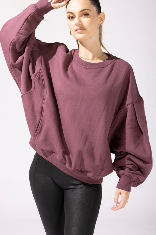 Brunch Sweater - Merlot by POPFLEX®