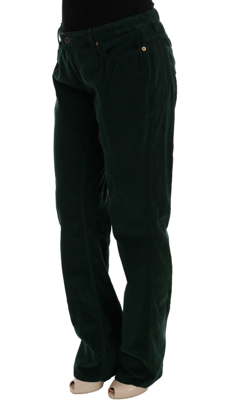 Dolce & Gabbana Elegant Green Cotton Blend Trousers