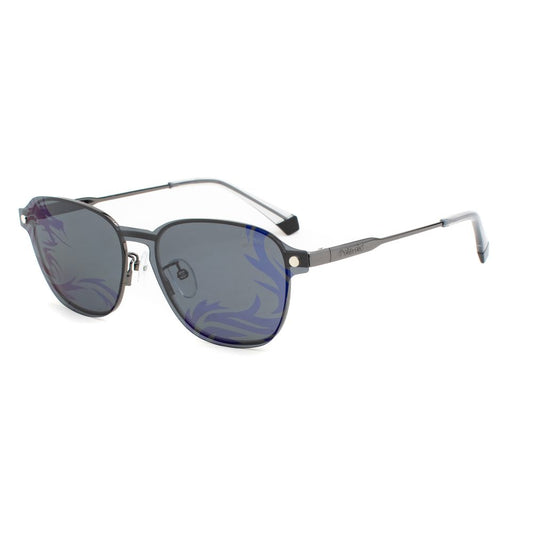 Polaroid Silver Metal Sunglasses