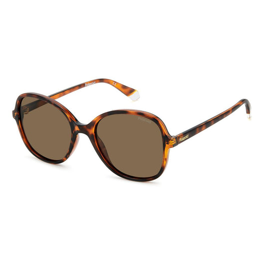 Polaroid Brown Resin Sunglasses