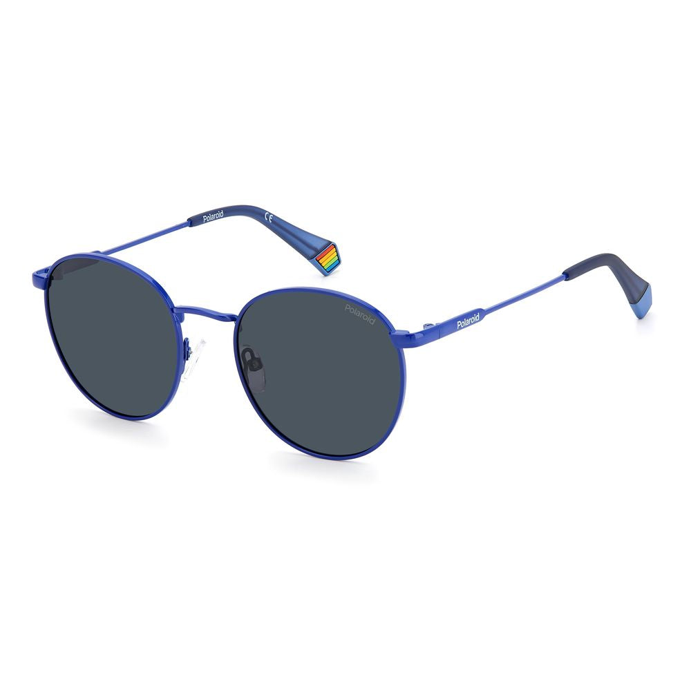 Polaroid Blue Stainless Steel Sunglasses