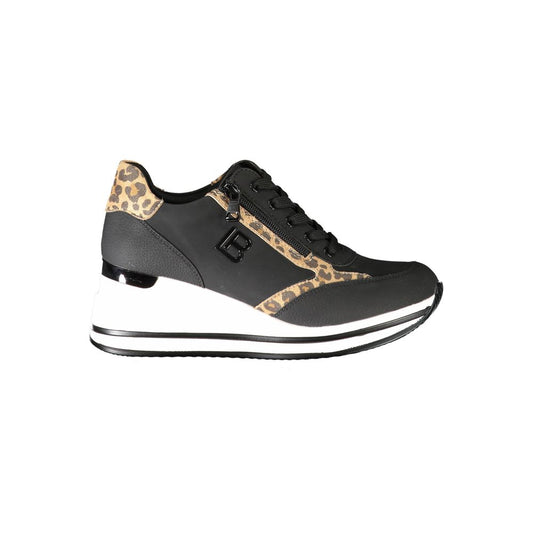 Laura Biagiotti Black Polyester Sneaker