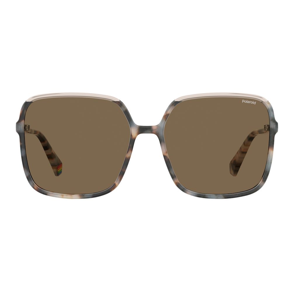 Polaroid Beige Plastic Sunglasses