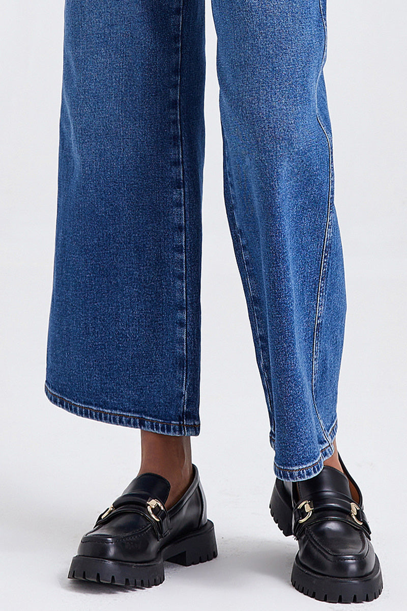 HIGH RISE WIDE LEG JEANS BYW8072 by Bayeas