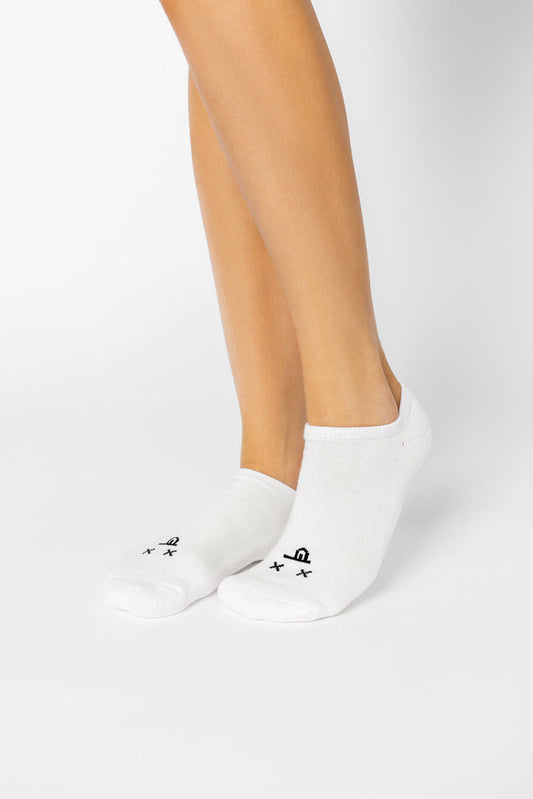 Dead Face Low Rise Socks - White by POPFLEX®