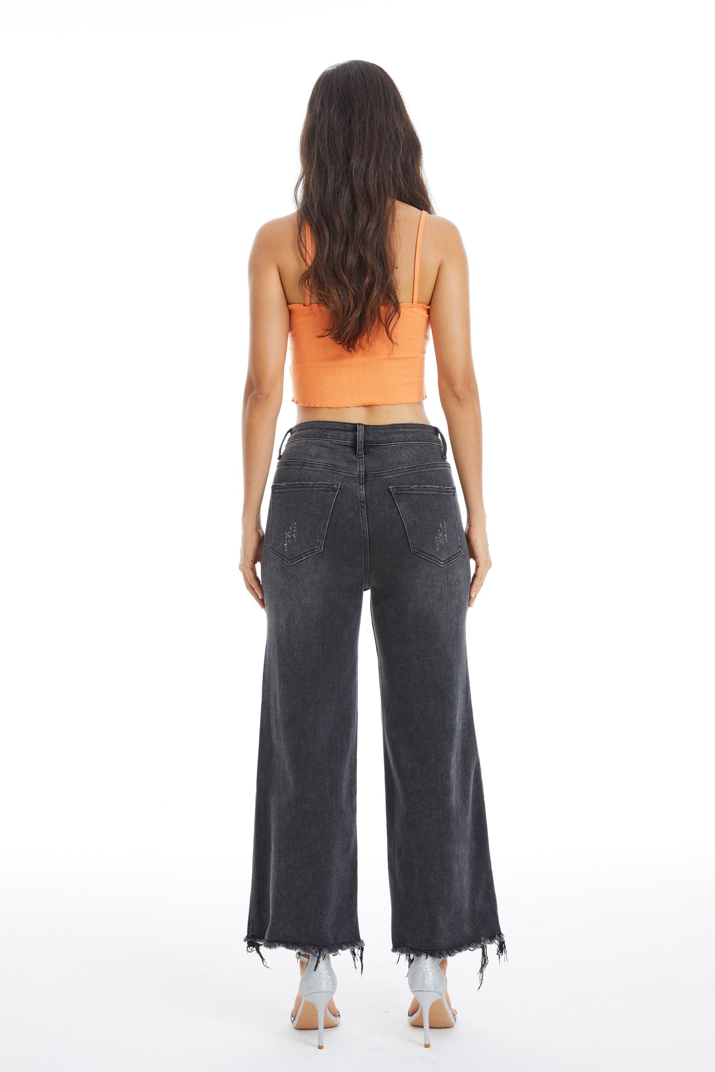 HIGH RISE WIDE LEG JEANS BYW8125 by Bayeas