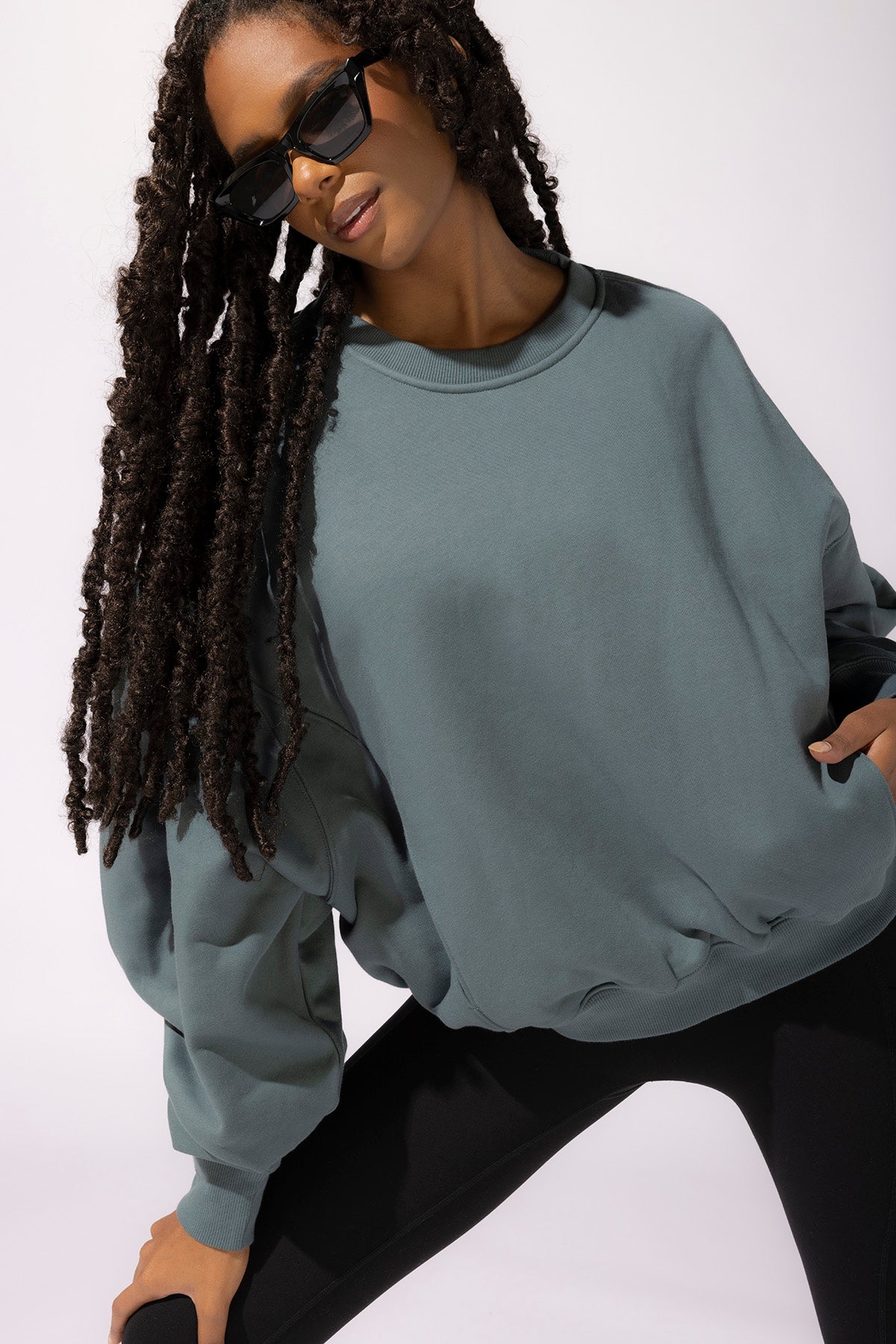 Brunch Sweater - Teal by POPFLEX®