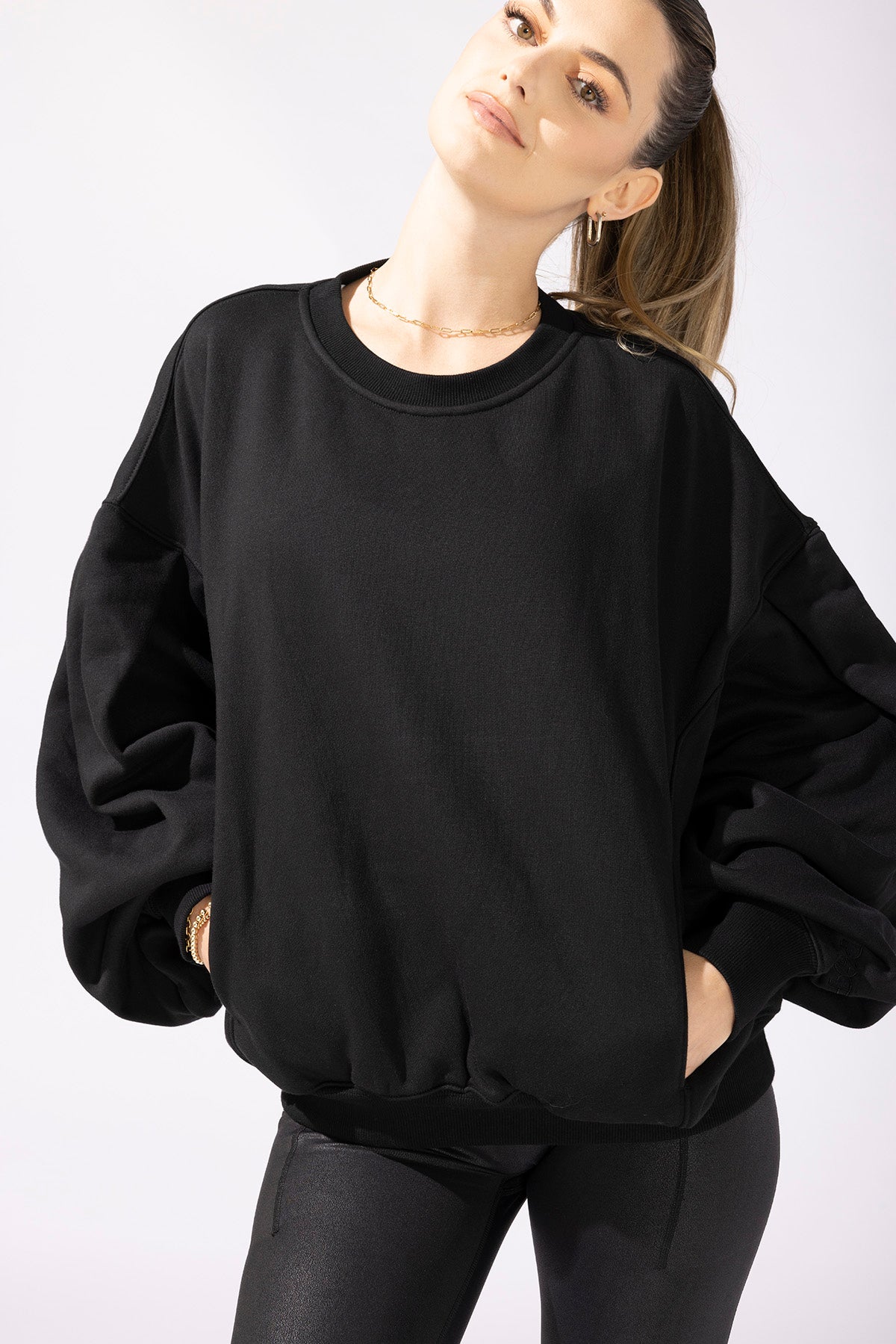 Brunch Sweater - Black by POPFLEX®