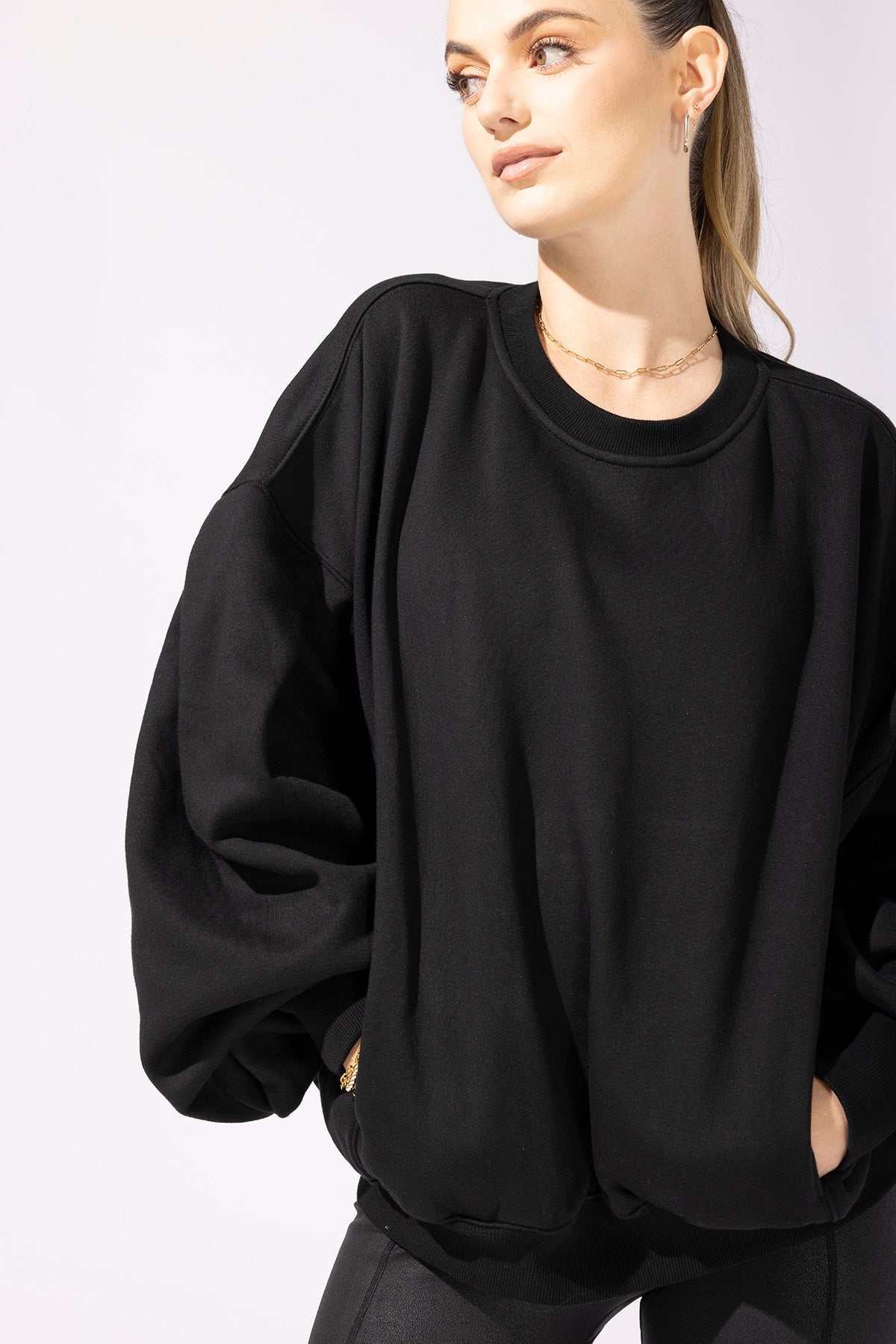 Brunch Sweater - Black by POPFLEX®