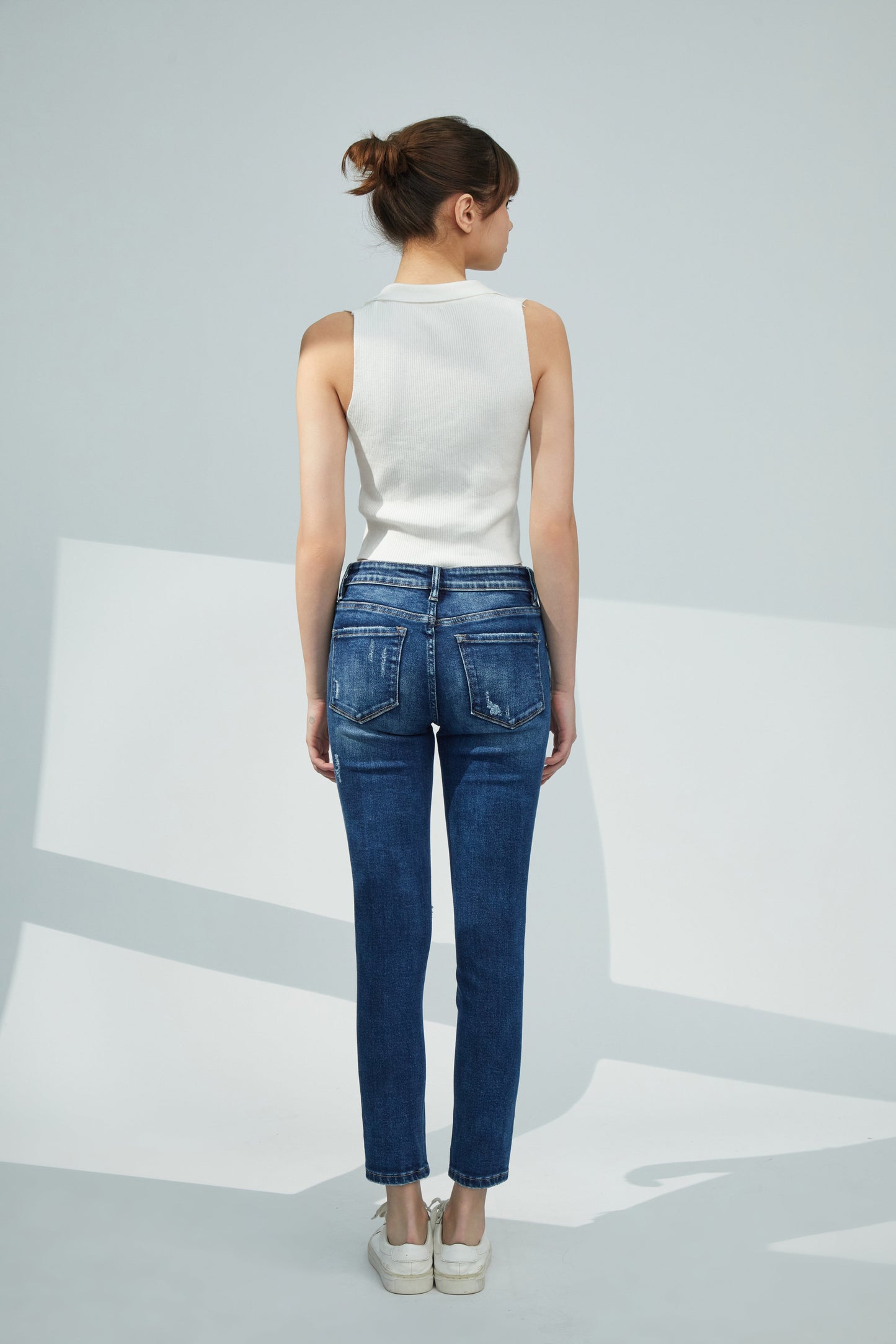 MID RISE SKINNY JEANS BYS2014 by Bayeas