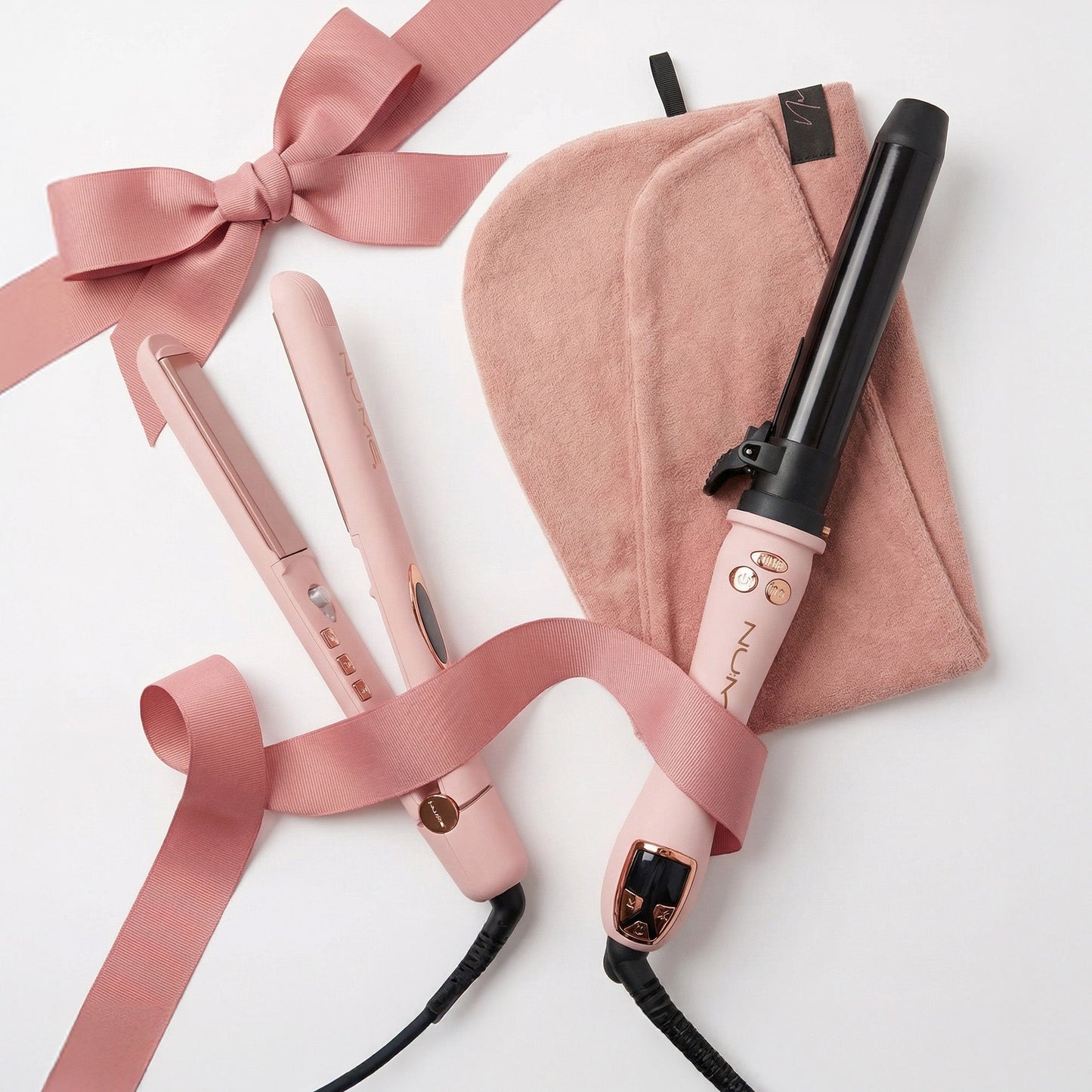 Pink Styling Trio – Straighten, Curl & Shine