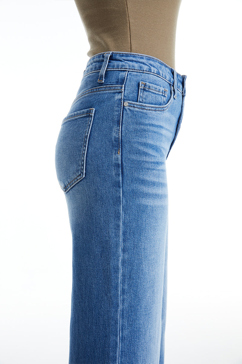 HIGH RISE WIDE LEG JEANS BYW8126 by Bayeas