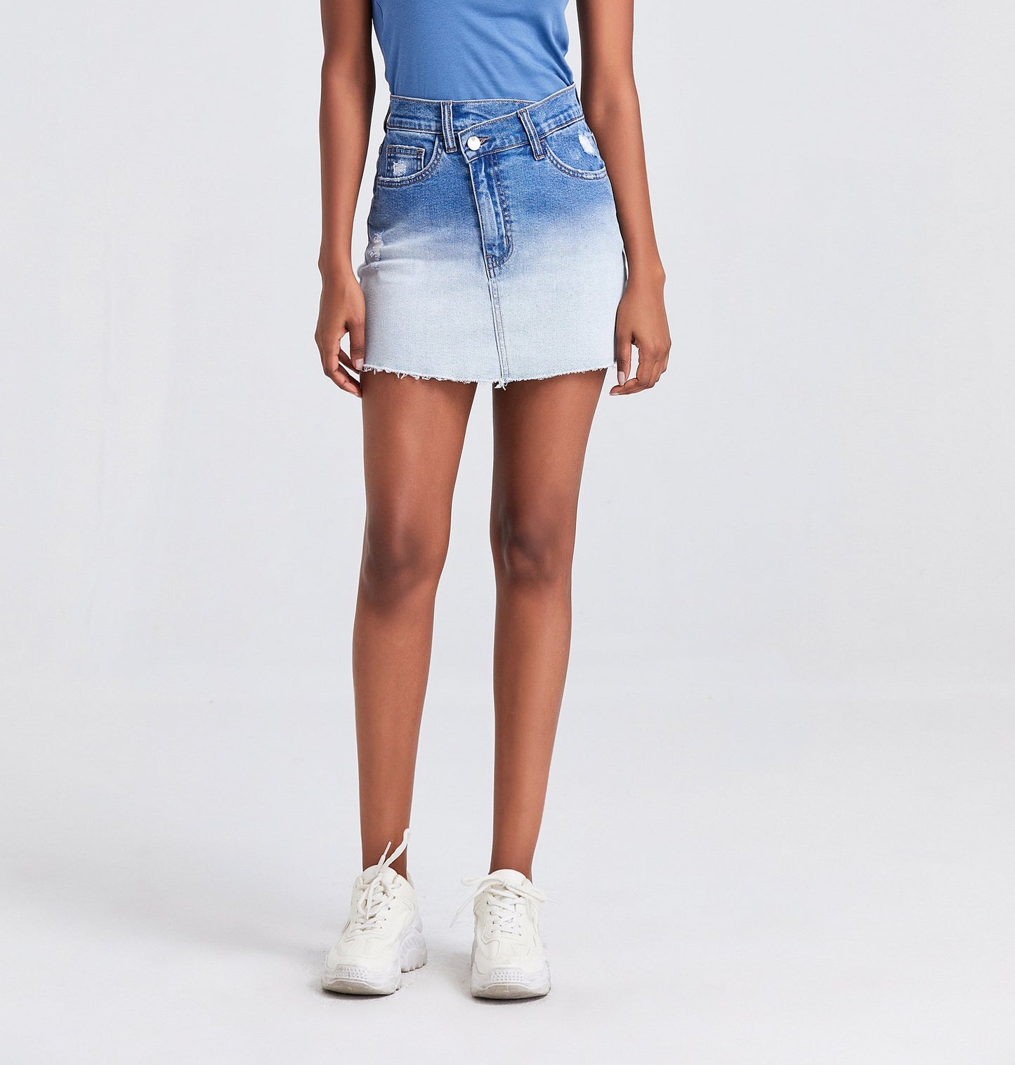 HIGH RISE DENIM SKIRTS BYK7002 by Bayeas