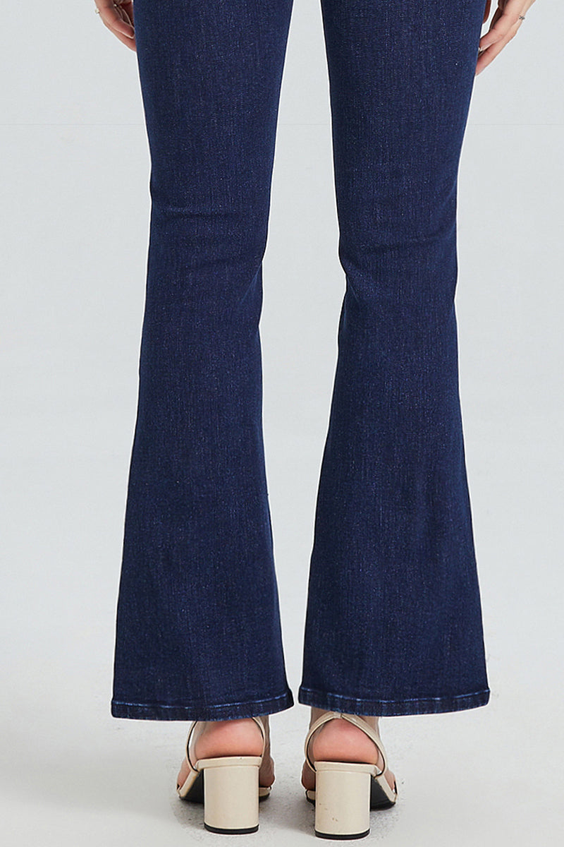 HIGH RISE FLARE JEANS BYF1072 by Bayeas