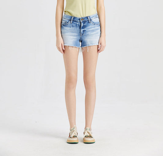 MID RISE DENIM SHORTS BYH6012 by Bayeas