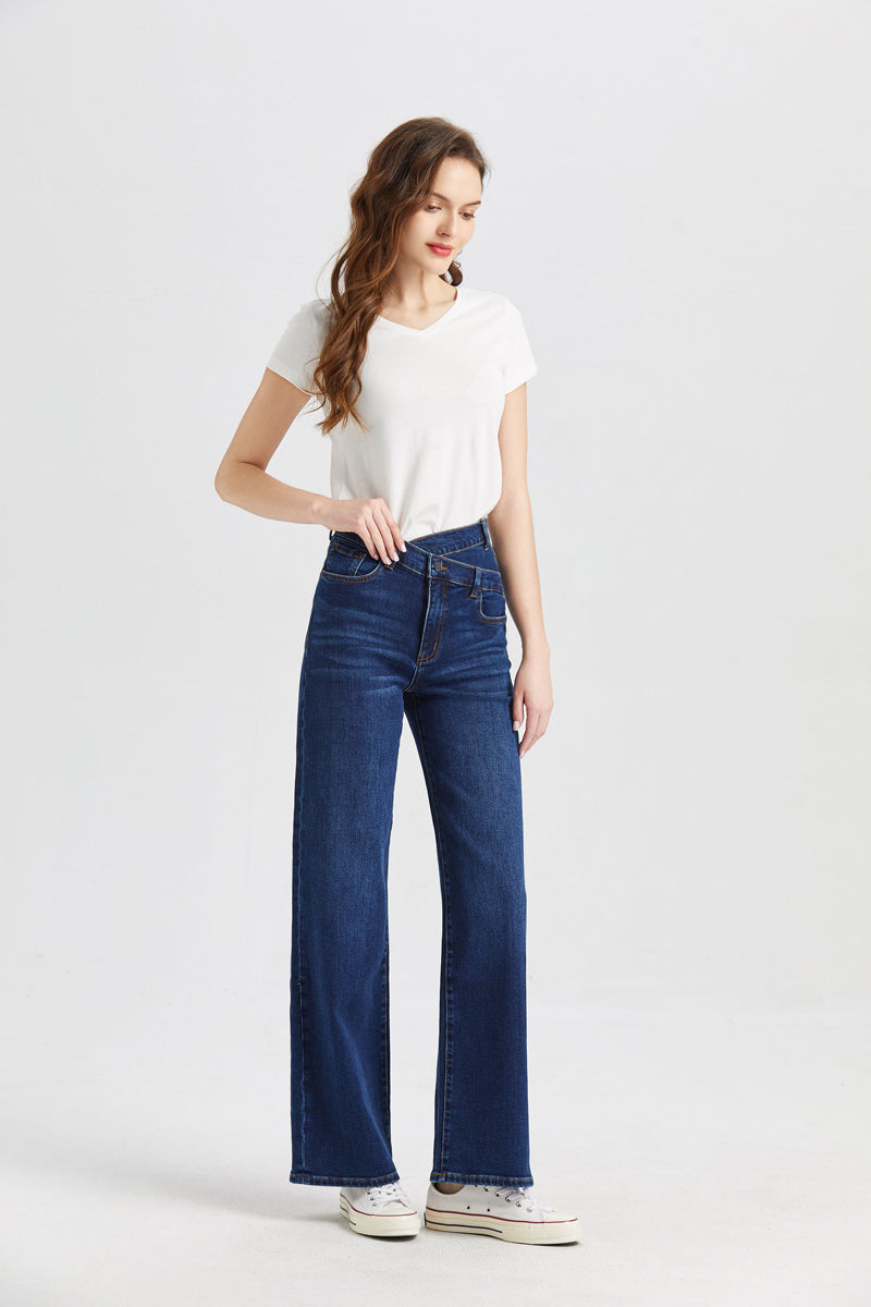 HIGH RISE WIDE LEG JEANS BYW8002 by Bayeas