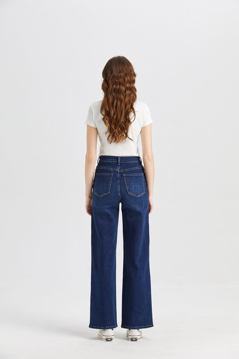 HIGH RISE WIDE LEG JEANS BYW8002 by Bayeas