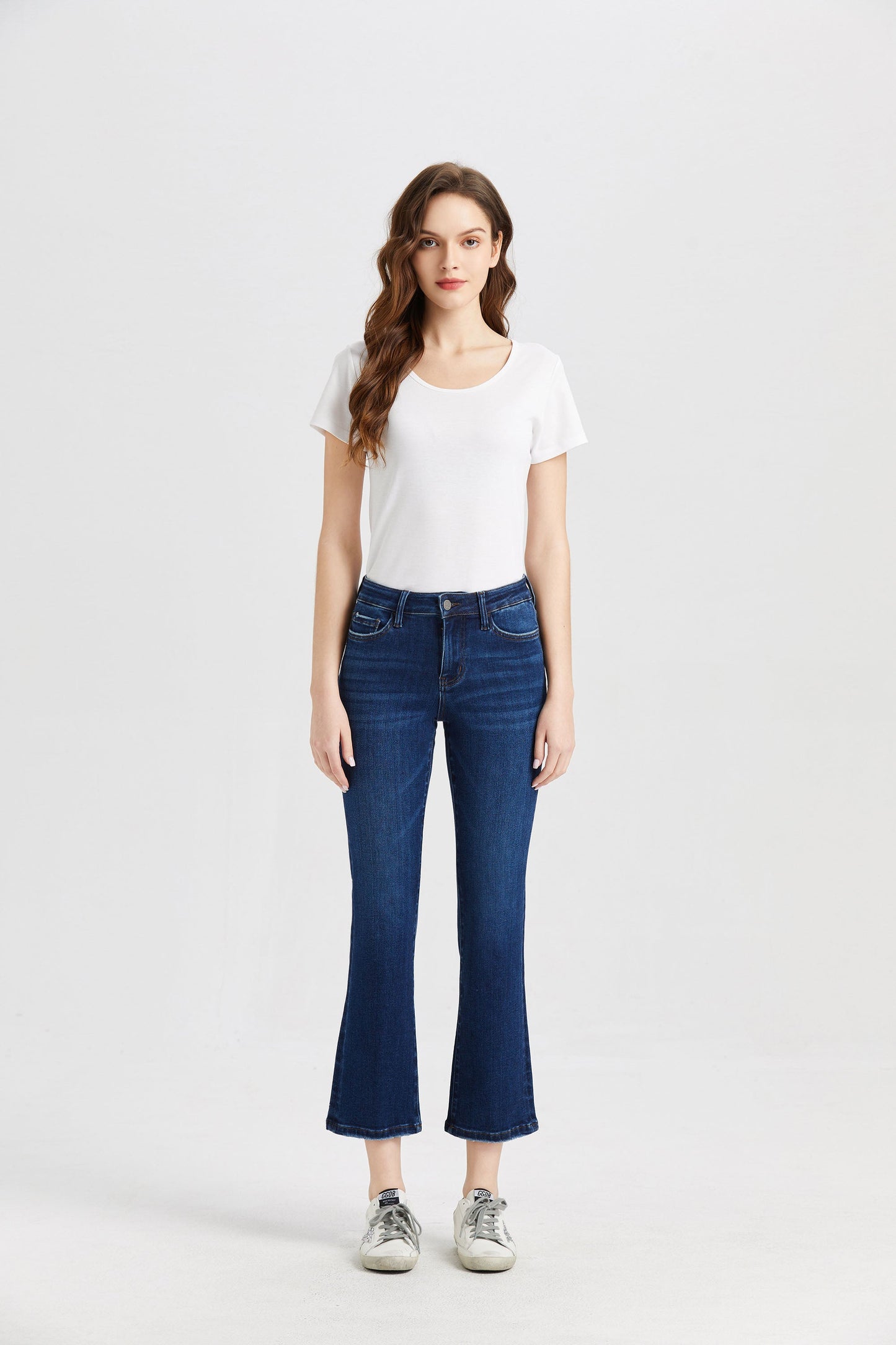 HIGH RISE FLARE JEANS BYF1068 by Bayeas