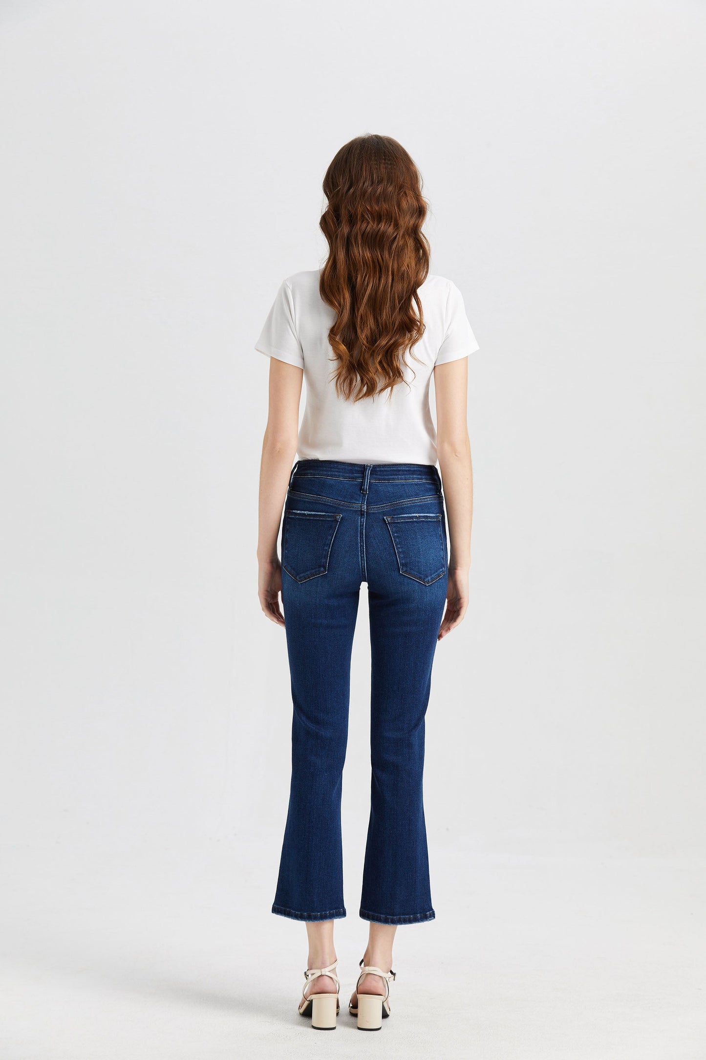 HIGH RISE FLARE JEANS BYF1068 by Bayeas