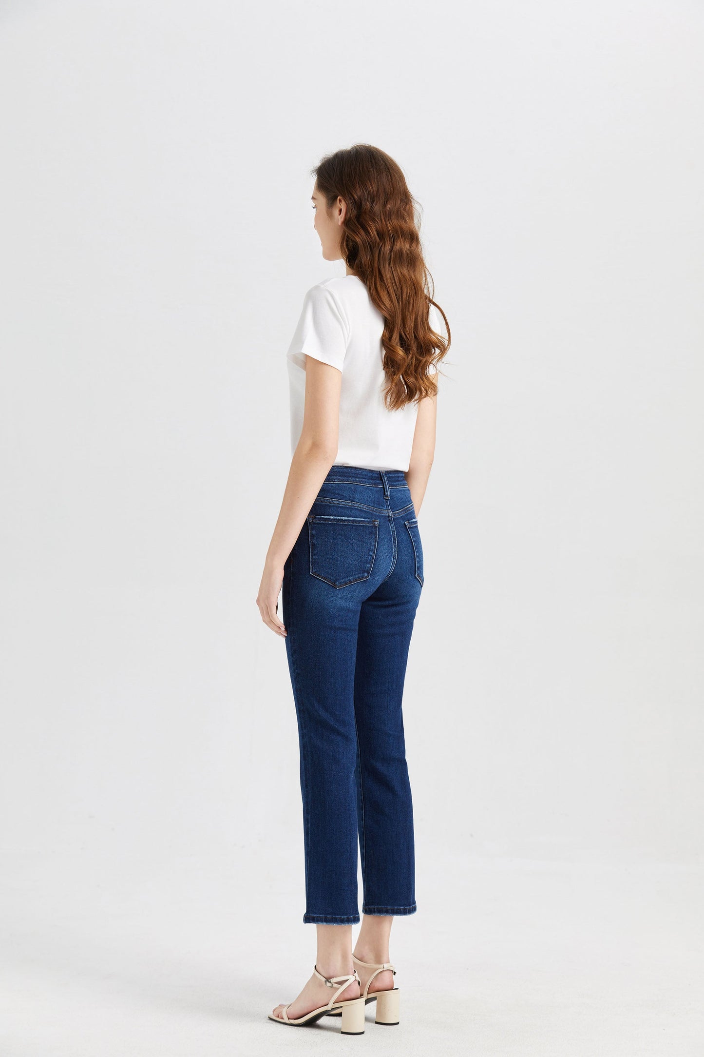 HIGH RISE FLARE JEANS BYF1068 by Bayeas