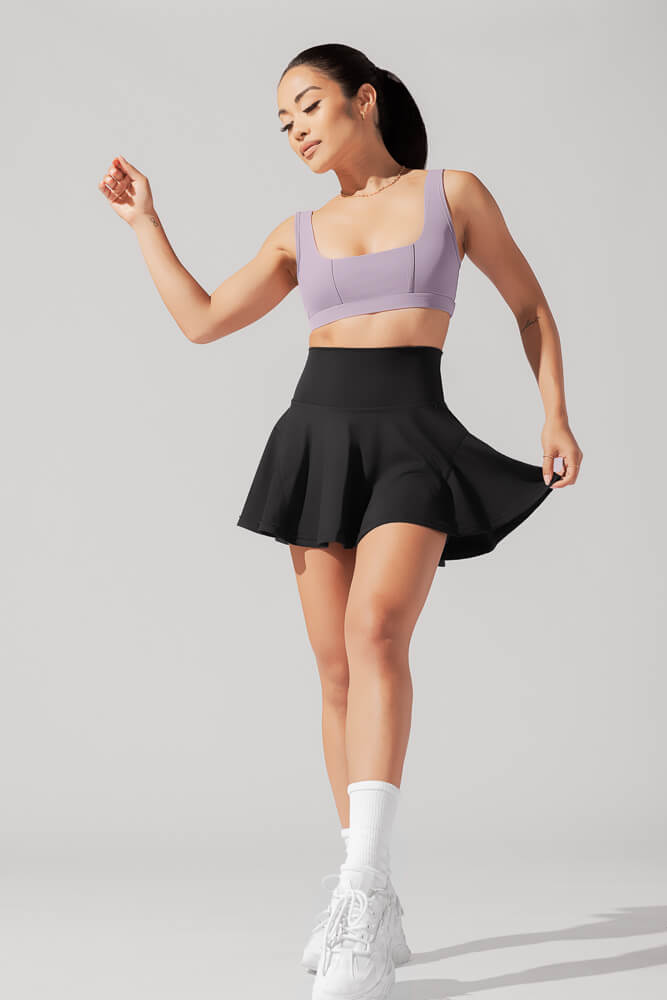 Twirl Skort - Black by POPFLEX®