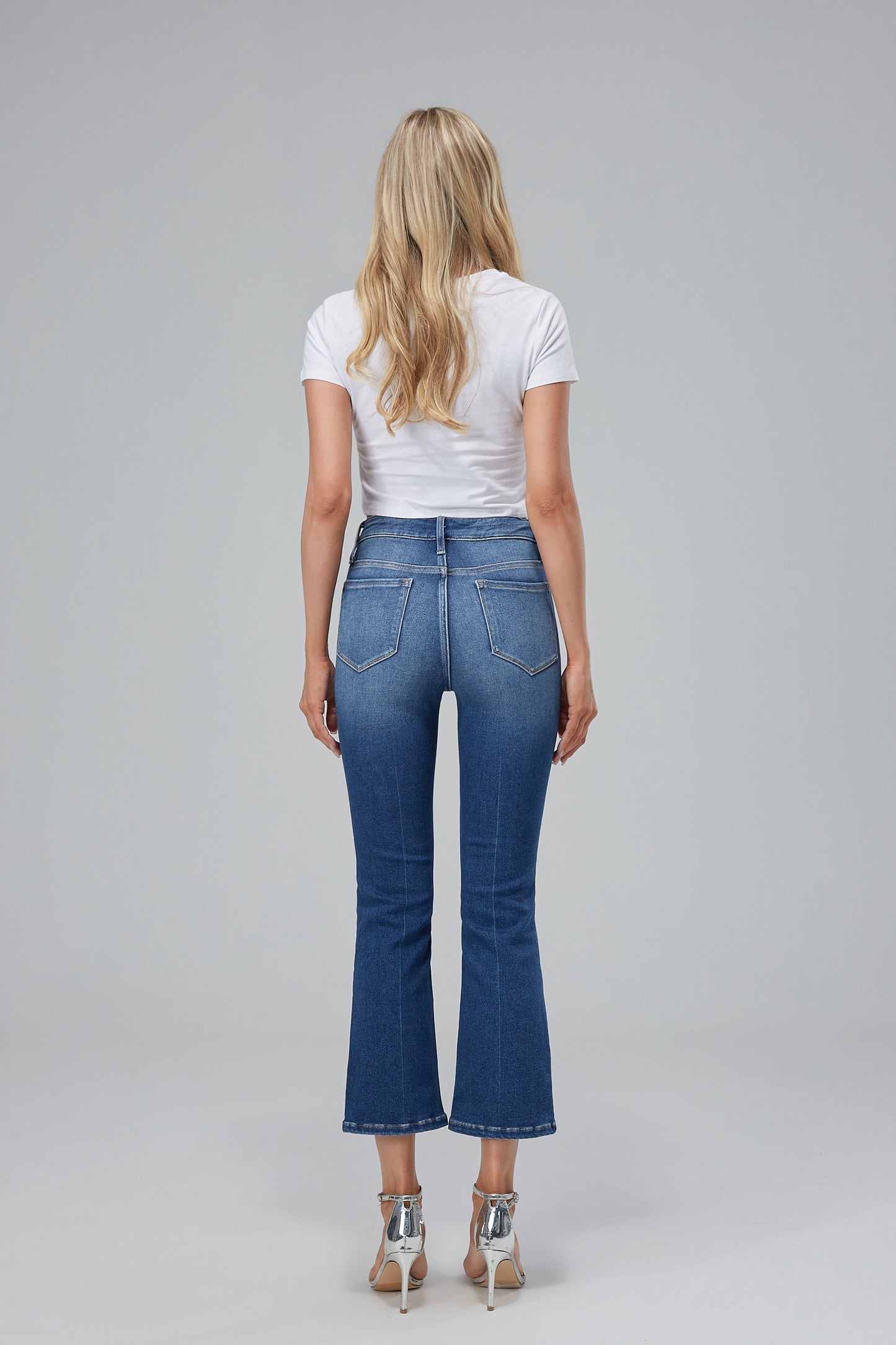 HIGH RISE FLARE JEANS BYF1029 by Bayeas