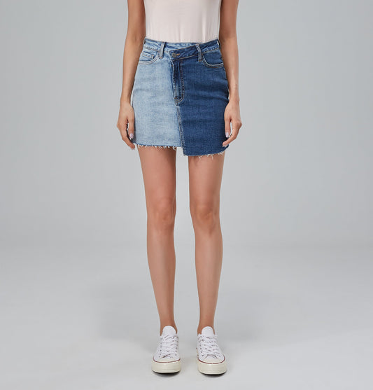 HIGH RISE DENIM SKIRTS BYK7003 by Bayeas