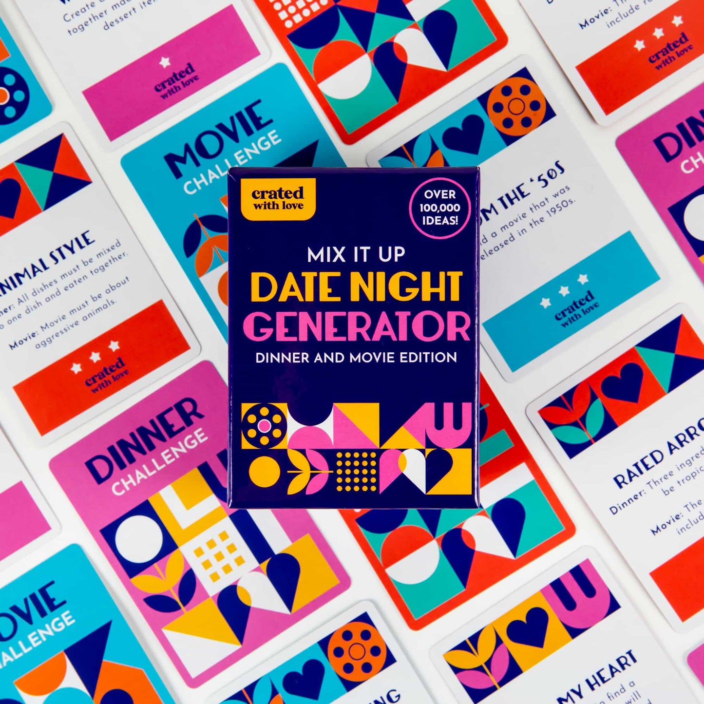 Mix It Up Date Night Generator: Dinner and a Movie Edition by Crated with Love