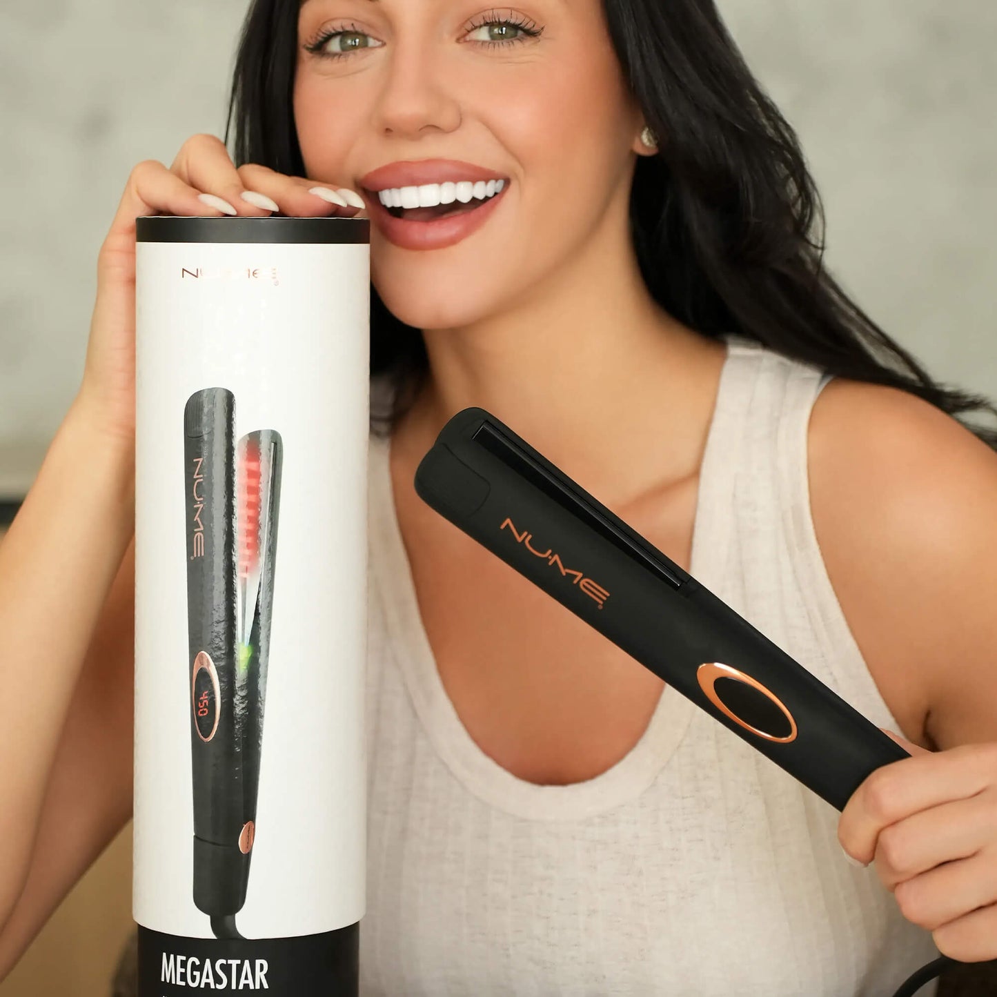 Megastar Flat Iron – 1” Tourmaline Hair Straightener