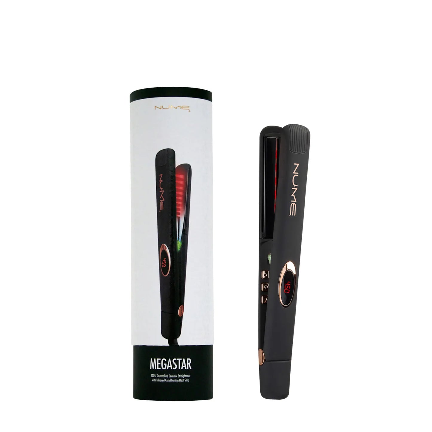 Megastar Flat Iron – 1” Tourmaline Hair Straightener