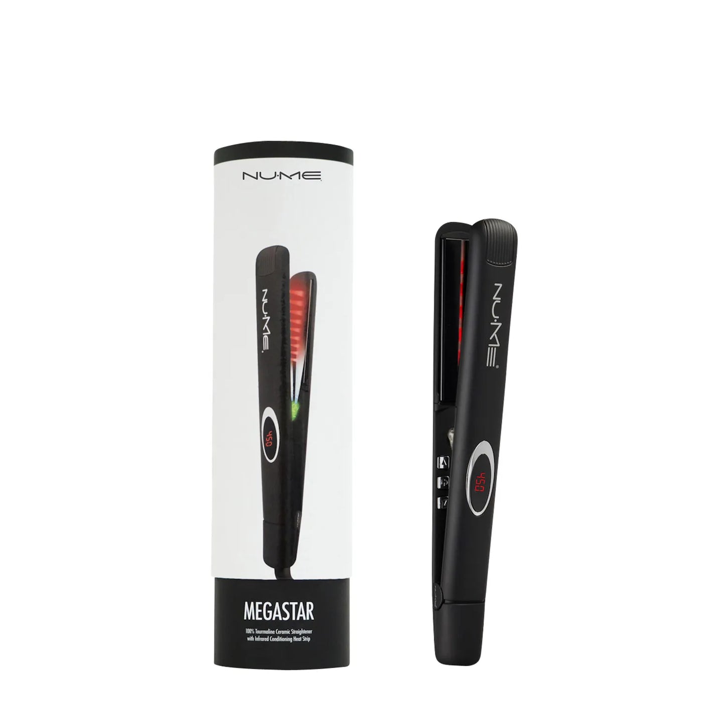 Megastar Flat Iron – 1” Tourmaline Hair Straightener
