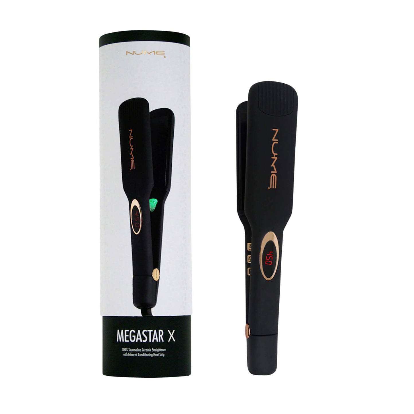 Megastar X Flat Iron –  1.75” Tourmaline Hair Straightener