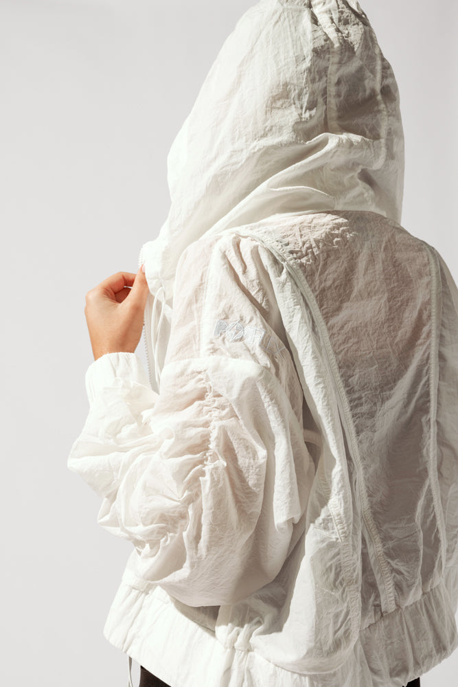 Whimsical Breeze Windbreaker - White by POPFLEX®