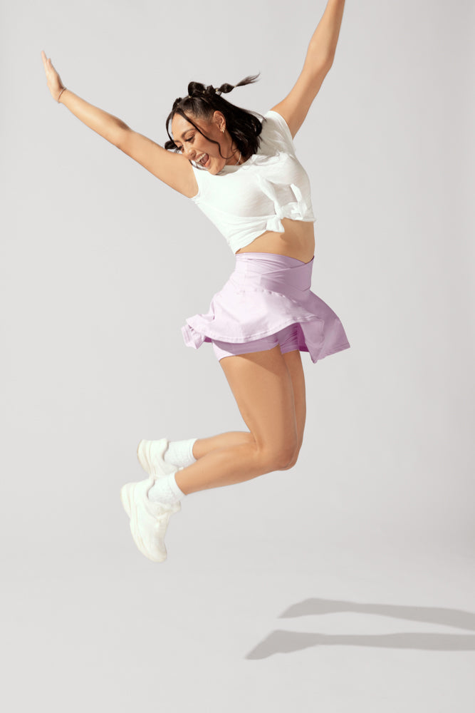 Crisscross Hourglass® Twirl Skort - Orchid Ice by POPFLEX®