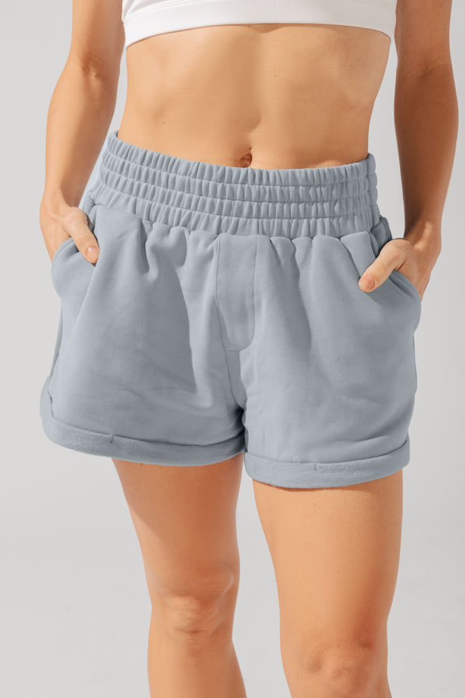 Ooey Gooey Lounge Shorts with Pockets- Bookworm Blue by POPFLEX®