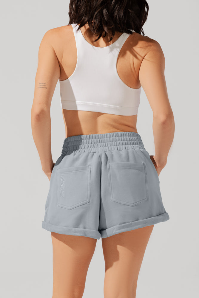 Ooey Gooey Lounge Shorts with Pockets- Bookworm Blue by POPFLEX®